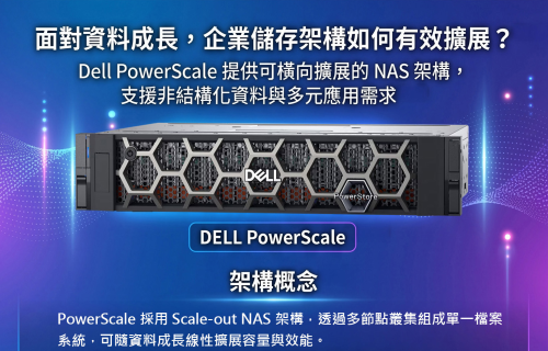 大世科-DELL PowerScale支援非結構化資料與多元應用需求! 